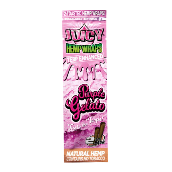 Juicy Jay Hemp Wraps / 2pk / Purple Gelato